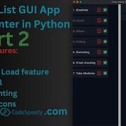 Advanced To Do List App Using Tkinter In Python GUI Application Part 2
