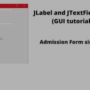 JLabel JTextField In Java GUI Tutorial 2 Codesimplified