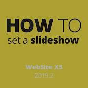 How To SET A SLIDESHOW In WebSite X5