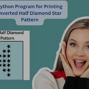How To Print Inverted Half Diamond Star Pattern