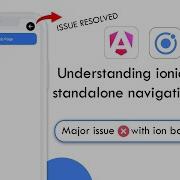 Ionic Standalone Navigation Routing Problem With Ion Back Button Angular