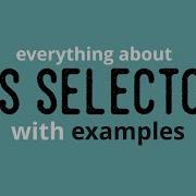 CSS Selectors Id Class Attributes Combinators Pseudo Class Pseudo Element And More