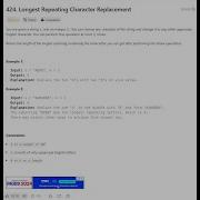 LeetCode 424 Longest Repeating Character Replacement Solution Explained