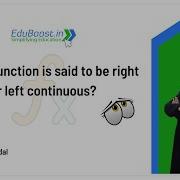 When A Function Is Said To Be Left Or Right Continuous Class 12 Mathematics Manisha Jindal