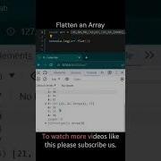 Interview Challenge 28 How To Flatten An Array In JS Frontend Javascript Shorts