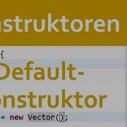 JAVA Konstruktoren 03 Default Konstruktor