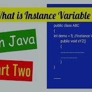 What Is Instance Variable Part Two 2020