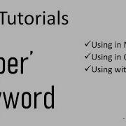 Java Tutorials Usage Of Super Keyword In Method Constructor Variable