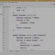 Queue Using Array Implementation Java