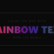 Rainbow Gradient Text Effect