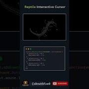 Reptile Style Interactive Cursor Tail Ripple HTML CSS JS Shorts Viral CodeWithLord