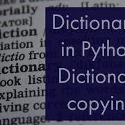 How To Copy A Dictionary In Python