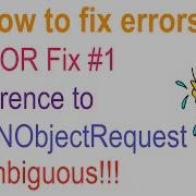 264 Fix Reference To JSONObjectRequest Is Ambiguous