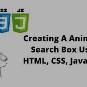 Creating A Animated Search Box Using HTML CSS JavaScript