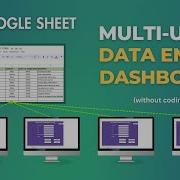 Google Sheet Multi User Data Entry Dashboard Data Entry Form No Coding Knowledge
