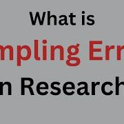 What Is Sampling Errors In Research L Category Of Sampling Error L Formula Of Sampling Error