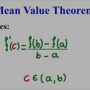 The Mean Value Theorem Theory Example