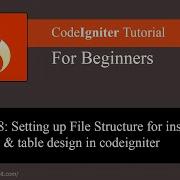 Учебное пособие по Codeigniter 3 часть 8 Настройка структуры файла для дизайна формы вставки и