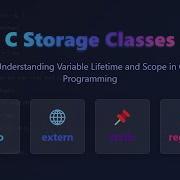 C Storage Classes Explained Auto Extern Static Register