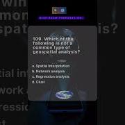 Q 109 GISP EXAM PREP Geospatial Analysis Interview Gis Arcgis Arcgispro Quiz Exam Shorts