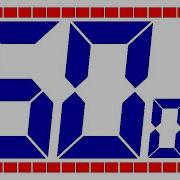 1 Minute 60 Seconds Ragtime Countdown Timer With Big Numbers