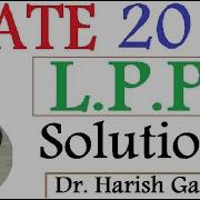 LPP Complete Solutions GATE 2019 Mathematics