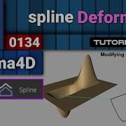 0134 Spline Deformer In Cinema 4d