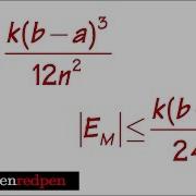 Error Bound Formulas For Midpoint And Trapezoid Rules Sect7 7 19b