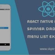 React Native Picker Spinner DropDown Menu List Example Android