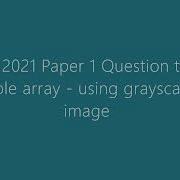GCSE AQA Paper 1 2021 Array Trace Question