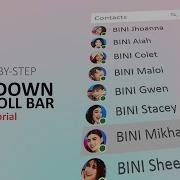Dropdown Scroll Bar