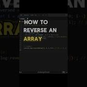 Reverse An Array In Javascript CodingClash Javascript Array Webdevelopment