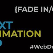 Smooth Fade In Fade Out Text Animation With CSS JavaScript