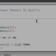 Free Pascal Program Tutorial 22 Finding The Highest And Lowest Array Element Lazarus