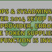SQL Server 2014 Setup Fails SSL Provider Error 0 The Token Supplied To The Function Is Invalid