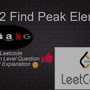 162 Find Peak Element Medium Level Interview Question Solution In Python