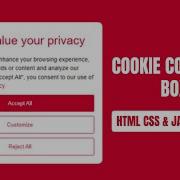 Create A Website Cookies Popup Box Using HTML CSS JavaScript