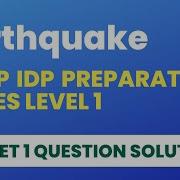 Earthquake CCBP IDP Set 1 Question Solution Python IDP Prep Series Level 1 Coding Solutions