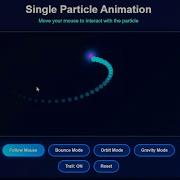 Single Particle Animation Using HTML CSS JS