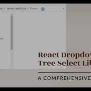 React Dropdown Tree Select Library A Comprehensive Guide AV CODING