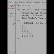 Python Program To Print Pattern Using Nested Loop