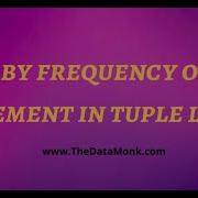 Sort By Frequency Of 2nd Element In Tuple List Part 31 Python For Data Science The Data Monk