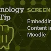 Embedding Web Content In A Moodle Page