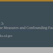 WWC Single Case Design Training Module 3 Part 1 Outcome Measures