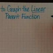 How To Graph The Linear Parent Function