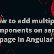 How To Add Multiple Components On Same Page In Angular With Example Angular 14 Tutorial