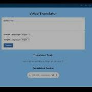 World Language Voice Translator Without Any API Key