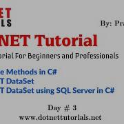 DataTable Methods In C ADO NET DataSet ADO NET DataSet Using SQL Server Dot Net Tutorials