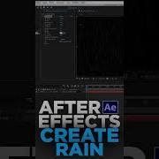 After Effects Creating A Simple Rain Effect With The CC Rainfall Tool