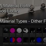 Material Editor Reference 6 Material Types Dither Fade